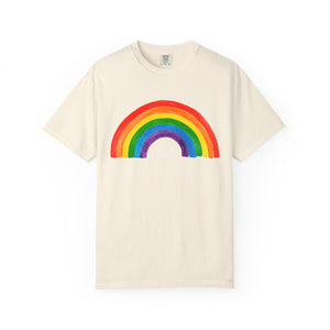 Rainbow Graphic Unisex T-Shirt - "La Vie En Arc-en-Ciel" Inspirational Tee