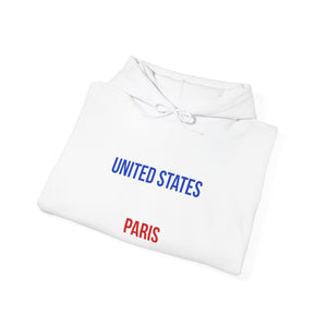 United States Paris Hoodie | Unisex Heavy Blend Sweatshirt