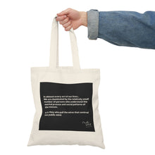 Load image into Gallery viewer, Natural Tote Bag - Inspirational Quote &amp; Smiley Face, Eco-Friendly Canvas Shopper, Gift for Friends, Daily Use, Summer Essentials
