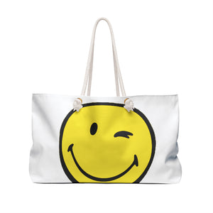 Inspirational Weekender Bag for Travel, Beach, Gym, Happy Vibes, Perfect Gift for Friends, Stylish Tote for Every Occasion