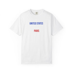 Garment-Dyed T-shirt - UNITED STATES OF PARIS Design