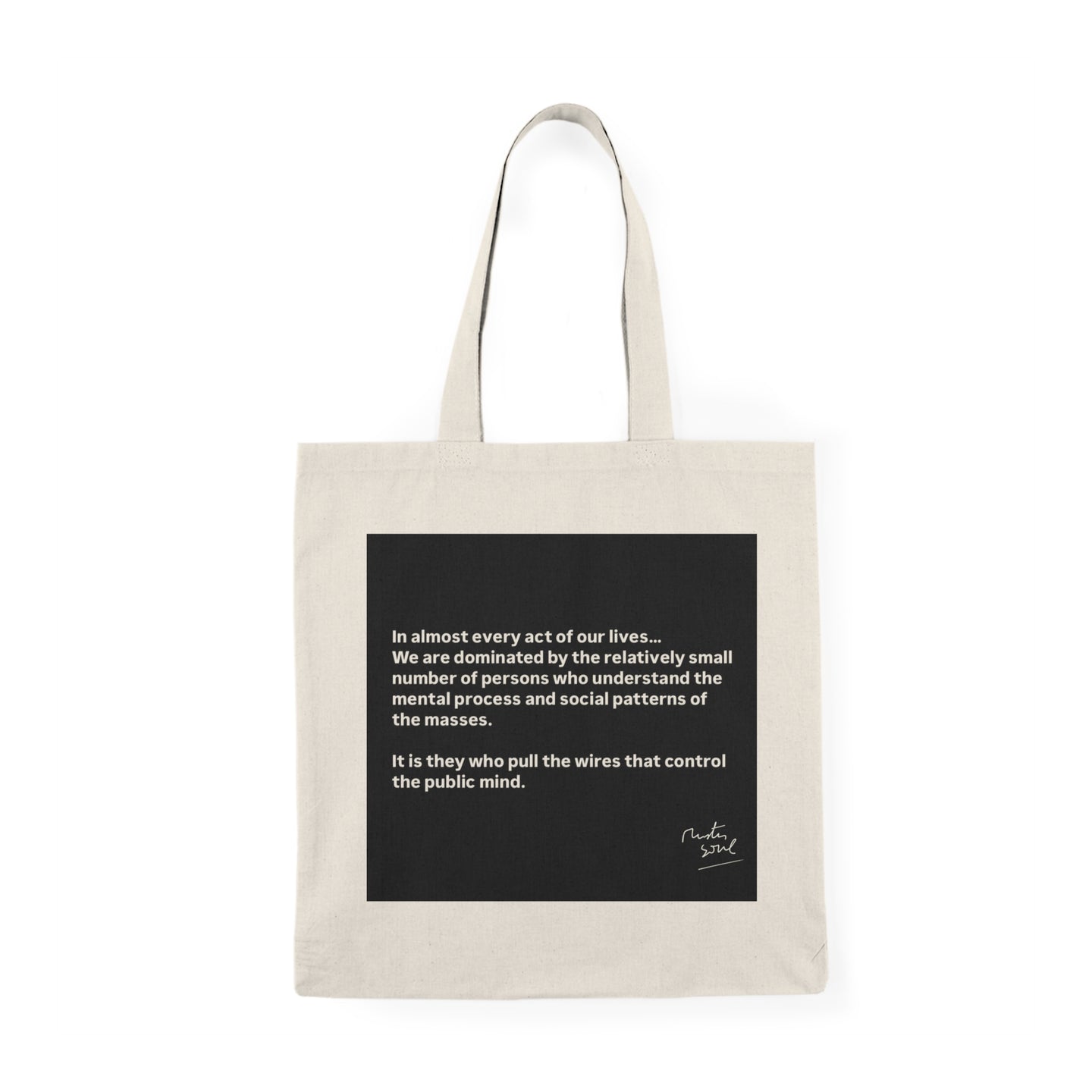 Natural Tote Bag - Inspirational Quote & Smiley Face, Eco-Friendly Canvas Shopper, Gift for Friends, Daily Use, Summer Essentials