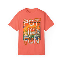Load image into Gallery viewer, Fun Pot Unisex T-Shirt, Retro Graphic Tee, Gift for Cannabis Lovers, Summer Festival Wear, 420 Celebration Shirt
