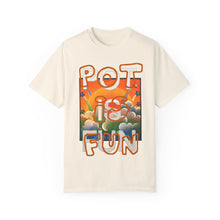 Load image into Gallery viewer, Fun Pot Unisex T-Shirt, Retro Graphic Tee, Gift for Cannabis Lovers, Summer Festival Wear, 420 Celebration Shirt
