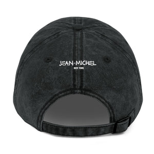 Cap with Jean-Michel Basquiat Crown Embroidery