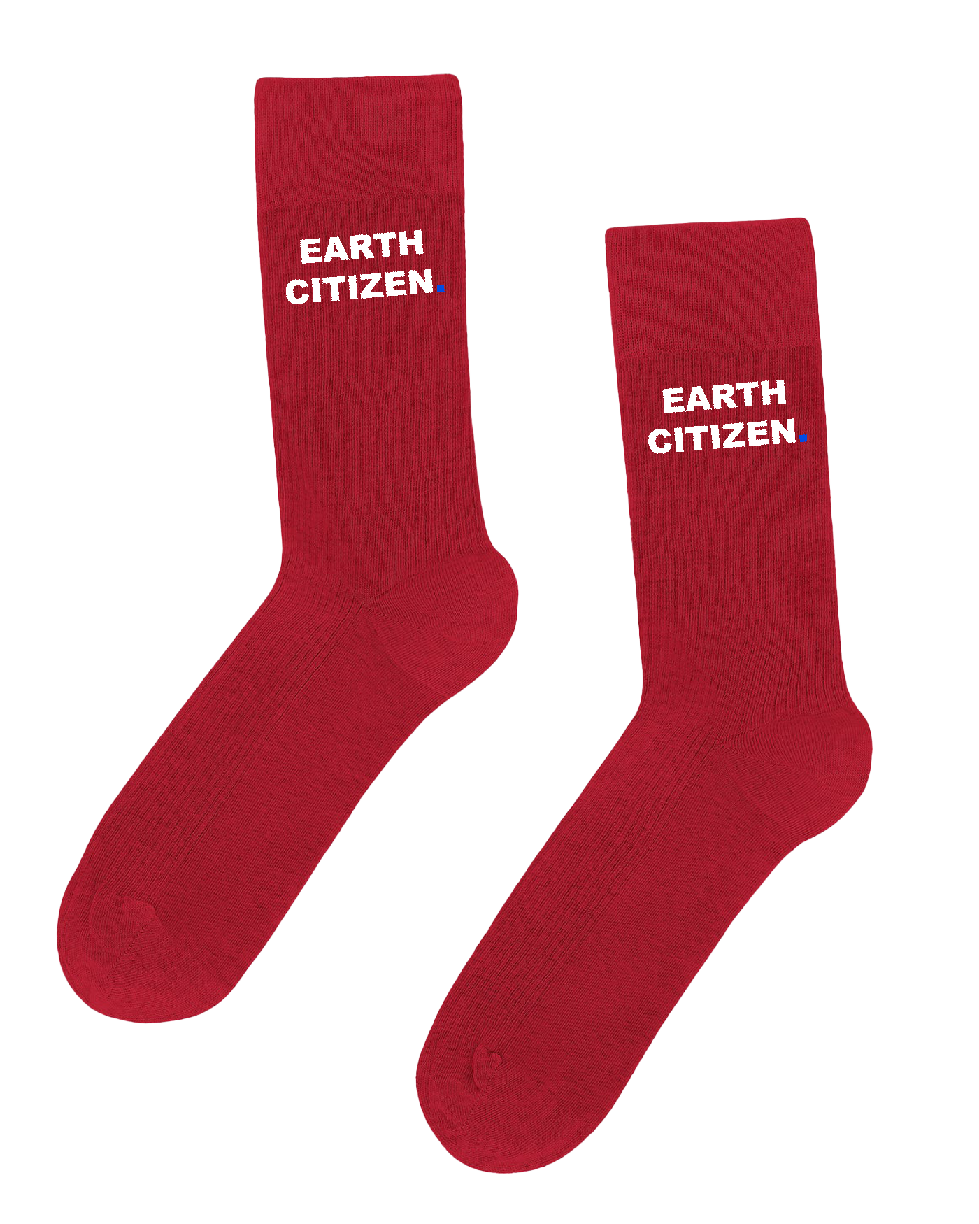 EARTH CITIZEN Organic Sock RED SOCKS