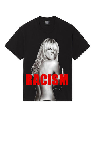 Leroyaume T-shirt Fuck Racism Noir
