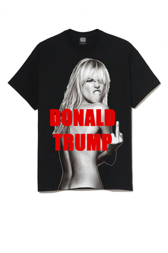 Leroyaume T-shirt Kate Moss Fuck Racism And Donald Trump